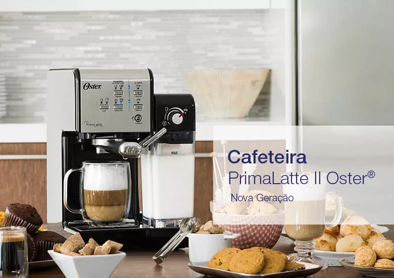 Cafeteira Expresso Oster Primalatte BVSTEM6701B - Pó e Capsula 19 Bars 220V  - Martinello