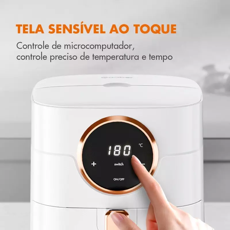 Fritadeira Air Fryer Sem Óleo Gaabor Digital Touch