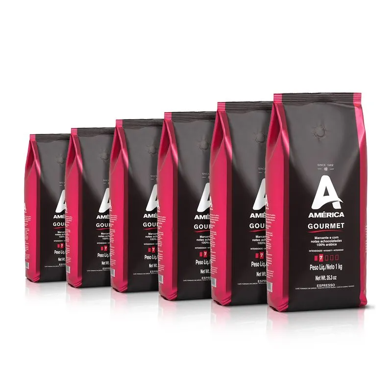 Kit 10kg Café Em Grãos Gourmet América 100 % Arábica