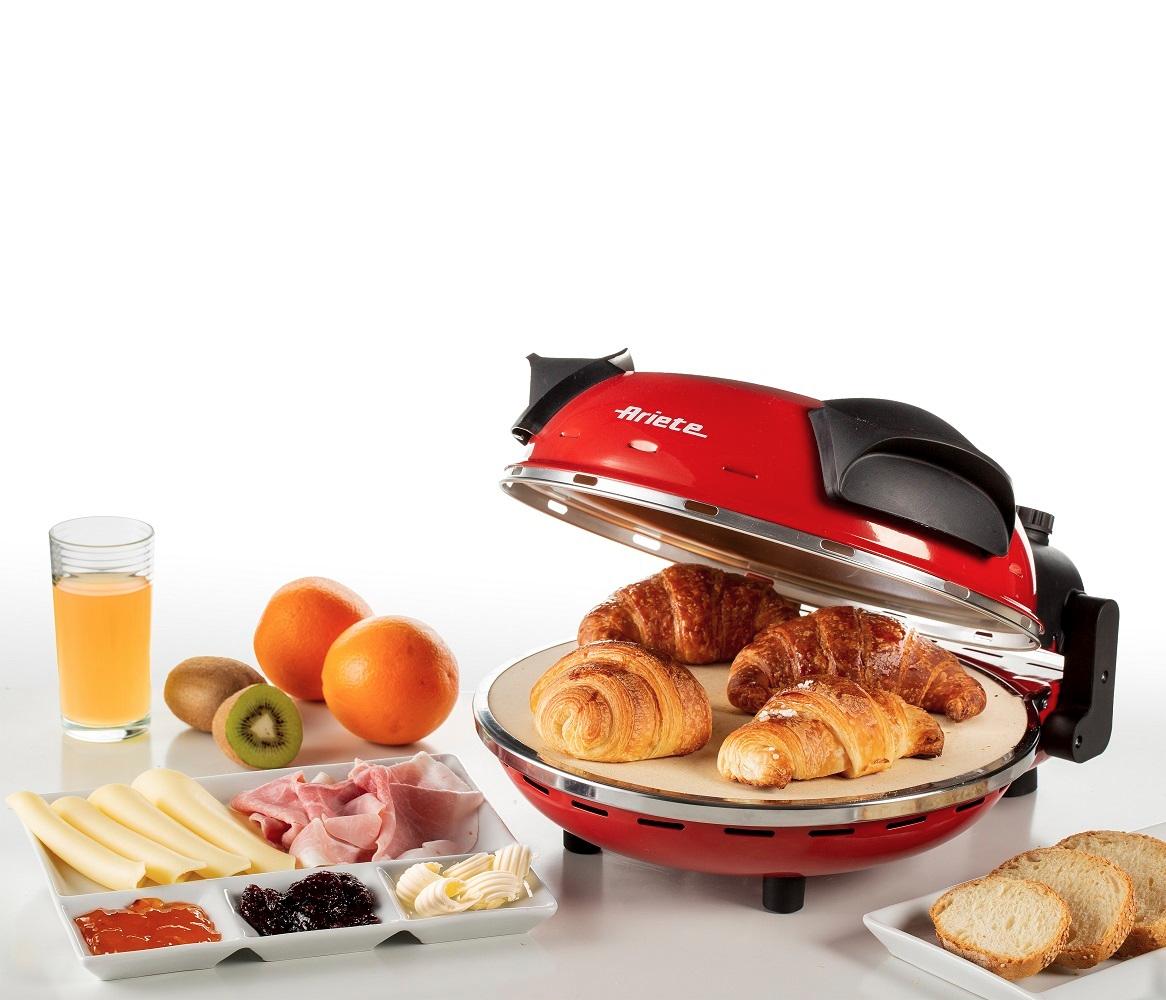 Forno de Pizza e Massas Ariete Elétrico Portátil Smart Vermelha 1200W 1