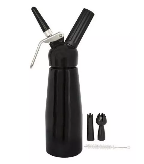 Garrafa Para Chantilly (Al Pe ) 500ML FPro Preta 1