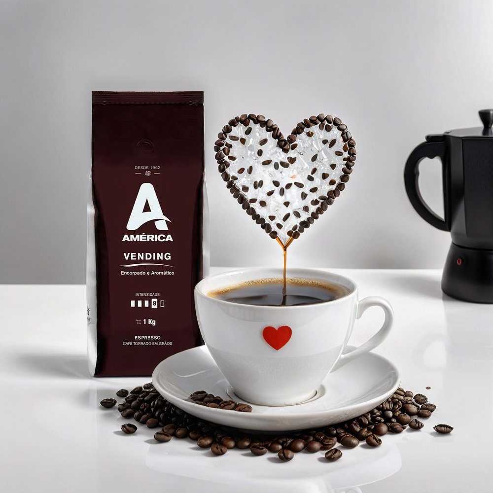 Café Torrado em Grãos América Vending  - 1KG 1