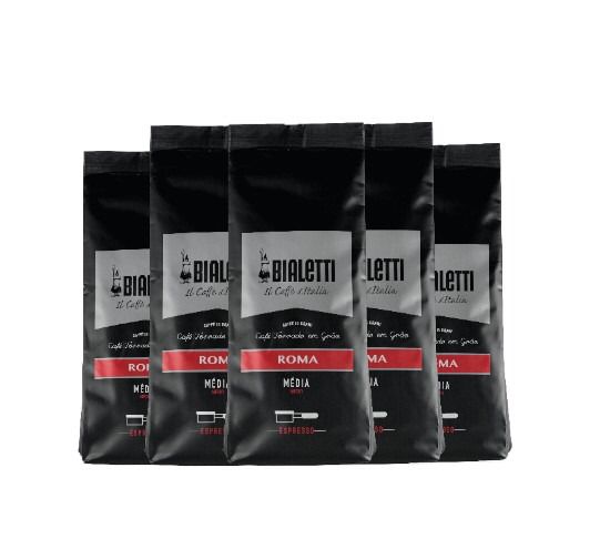 Kit 5kg Café Torrado Em Grãos Bialetti 100% Arábica